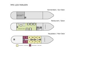Deck plan, MPS LIZA MARLEEN