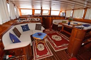 Lounge on the aft deck
