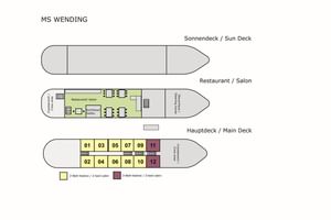 Kabinenplan, MS Wending