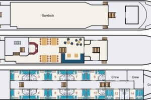 Deckplan, MS CLAIR D‘ÉTOILE