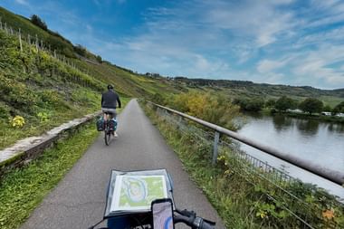 Radeln durch die Weinberge