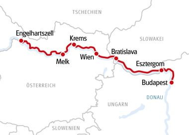 Karte MS PRINZESSIN KATHARINA Budapest 2026 Karte MS PRINZESSIN KATHARINA Budapest 2026