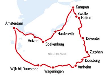 Map Hanseroute Map Hanseroute
