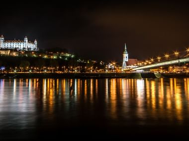 Bratislava at night