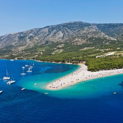 Strand Zlatni Rat, Bol, Insel Brač