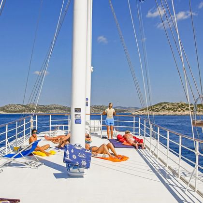Aussicht von Deck MS SVETI VID