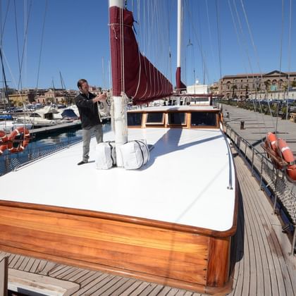 Spacious sun deck – ideal for relaxing and sunbathing Sun deck in the SUNDIAL