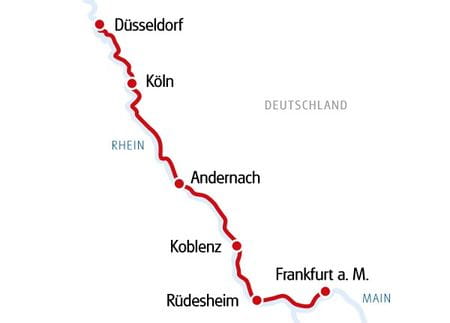Karte Vielseitiges Rheintal