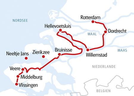 Map Bike and Boat Zeeland