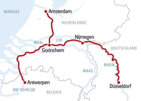 Silvesterkreuzfahrt durch Holland & Belgien