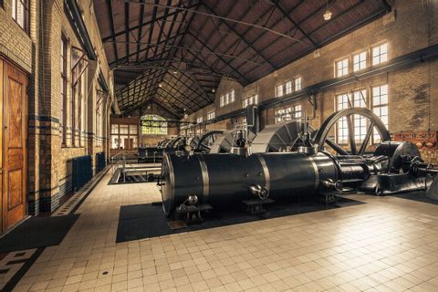 Woudagemaal, steam bailer from the inside