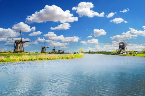 The windmills of Kinderdijk, UNESCO World Heritage Site