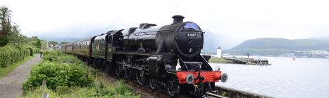Dampf-Lokomotive in Schottland