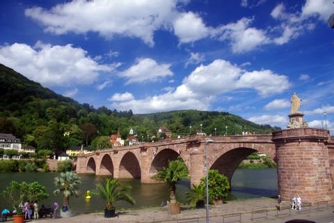Old sandstone bridge, Heidelberg